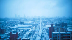 初雪！琴似の街はあっという間に白銀の世界