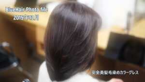 BlueHair Photo file　2025年12月　安全美髪毛染め　カラーグレス